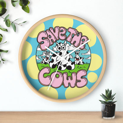 Save the Cows - Wall Clock