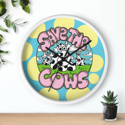 Save the Cows - Wall Clock