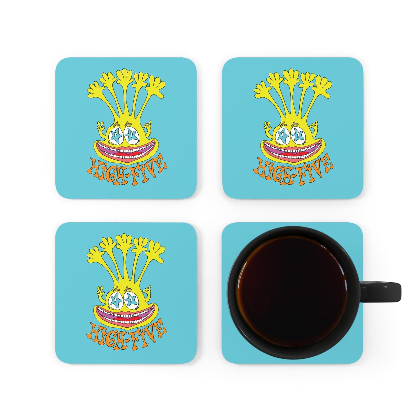 High-Five - Corkwood Coaster Set