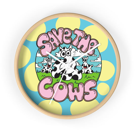 Save the Cows - Wall Clock