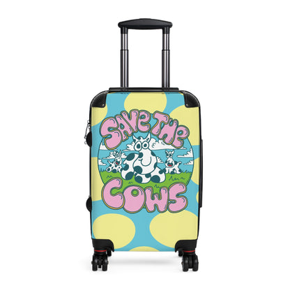 Save the Cows - Patterned Suitcase