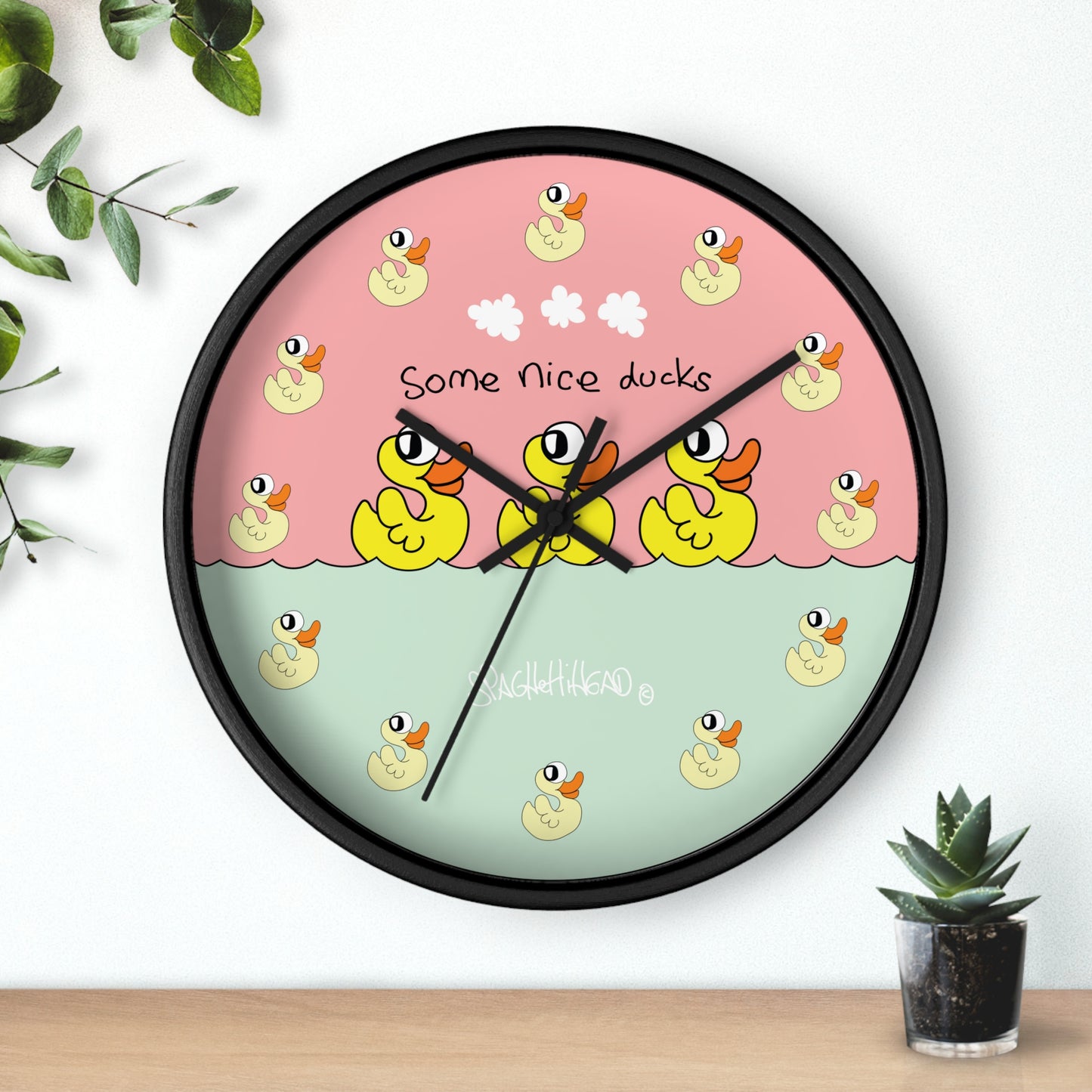 Some nice ducks - Wall Clock