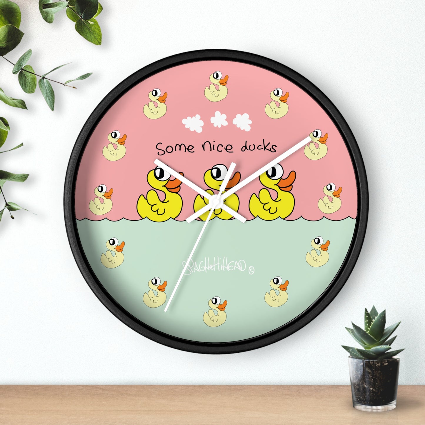 Some nice ducks - Wall Clock