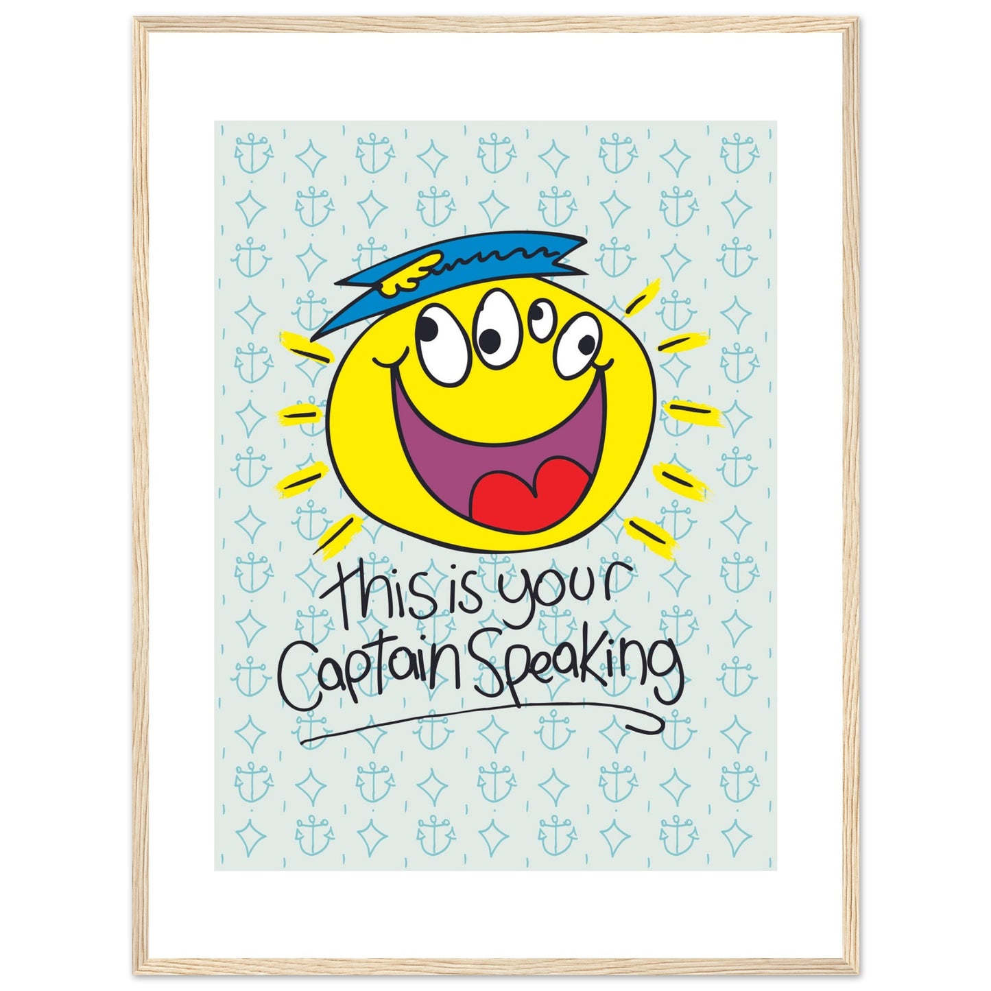 This is your Captain speaking - Premium Matte Paper Wooden Framed Poster