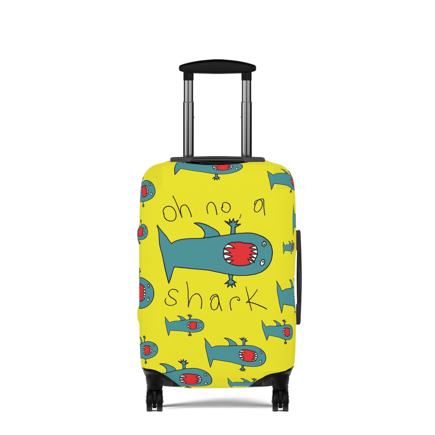 Oh no, a shark - Luggage Cover