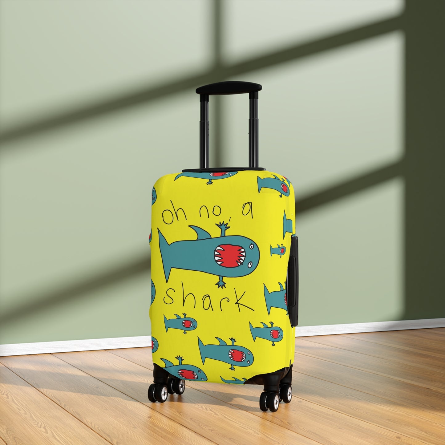 Oh no, a shark - Luggage Cover