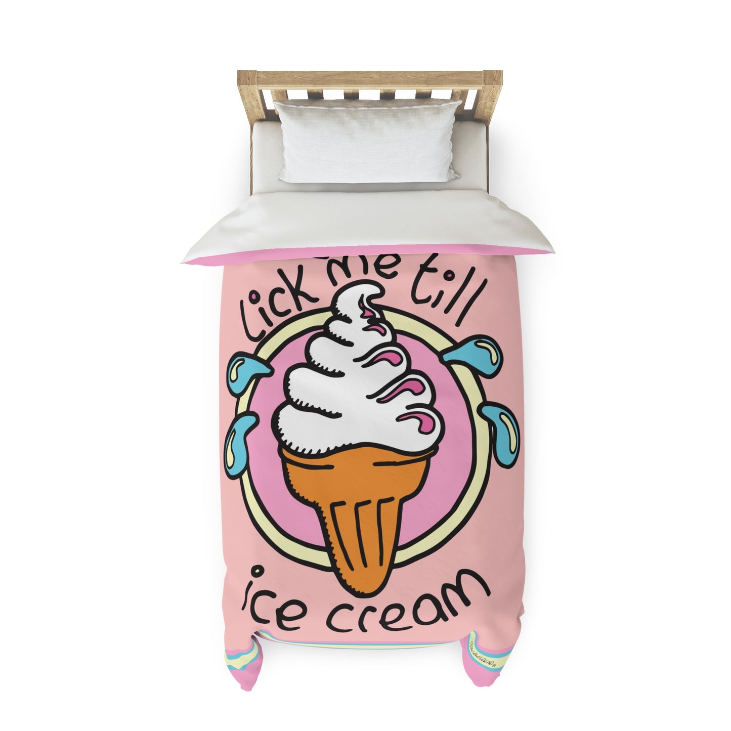 Lick me 'till Ice Cream - Spaghetti Head Duvet Cover