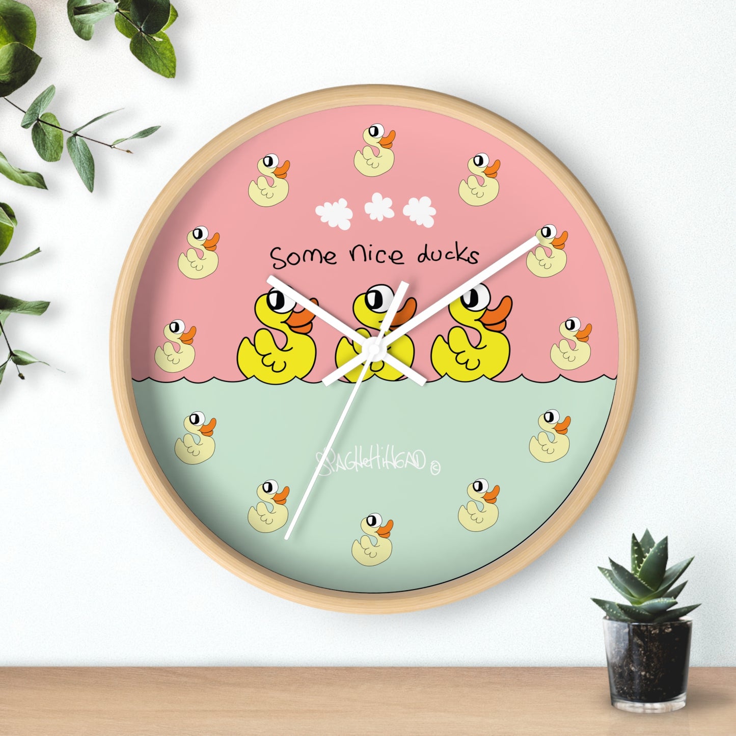 Some nice ducks - Wall Clock