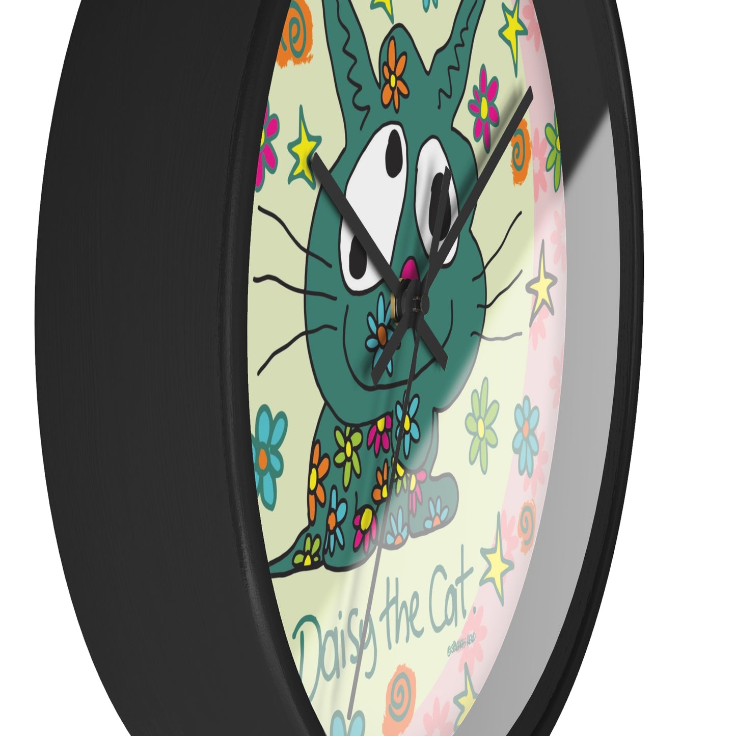 Daisy the Cat - Wall Clock