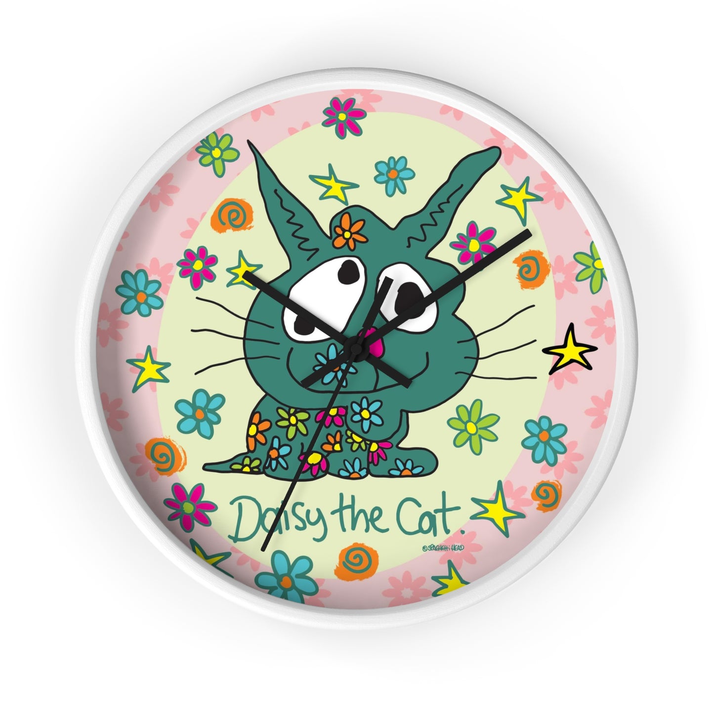 Daisy the Cat - Wall Clock