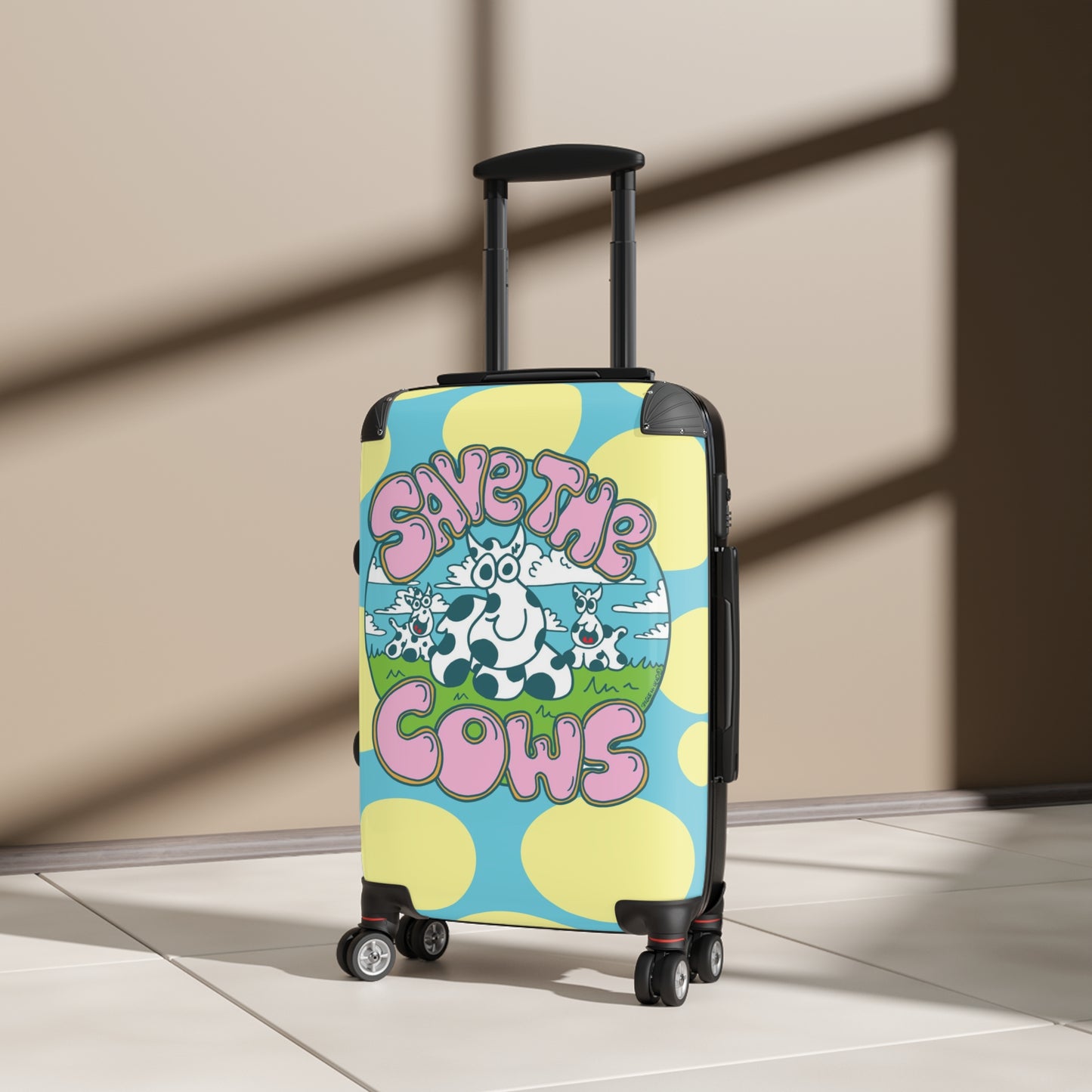 Save the Cows - Patterned Suitcase