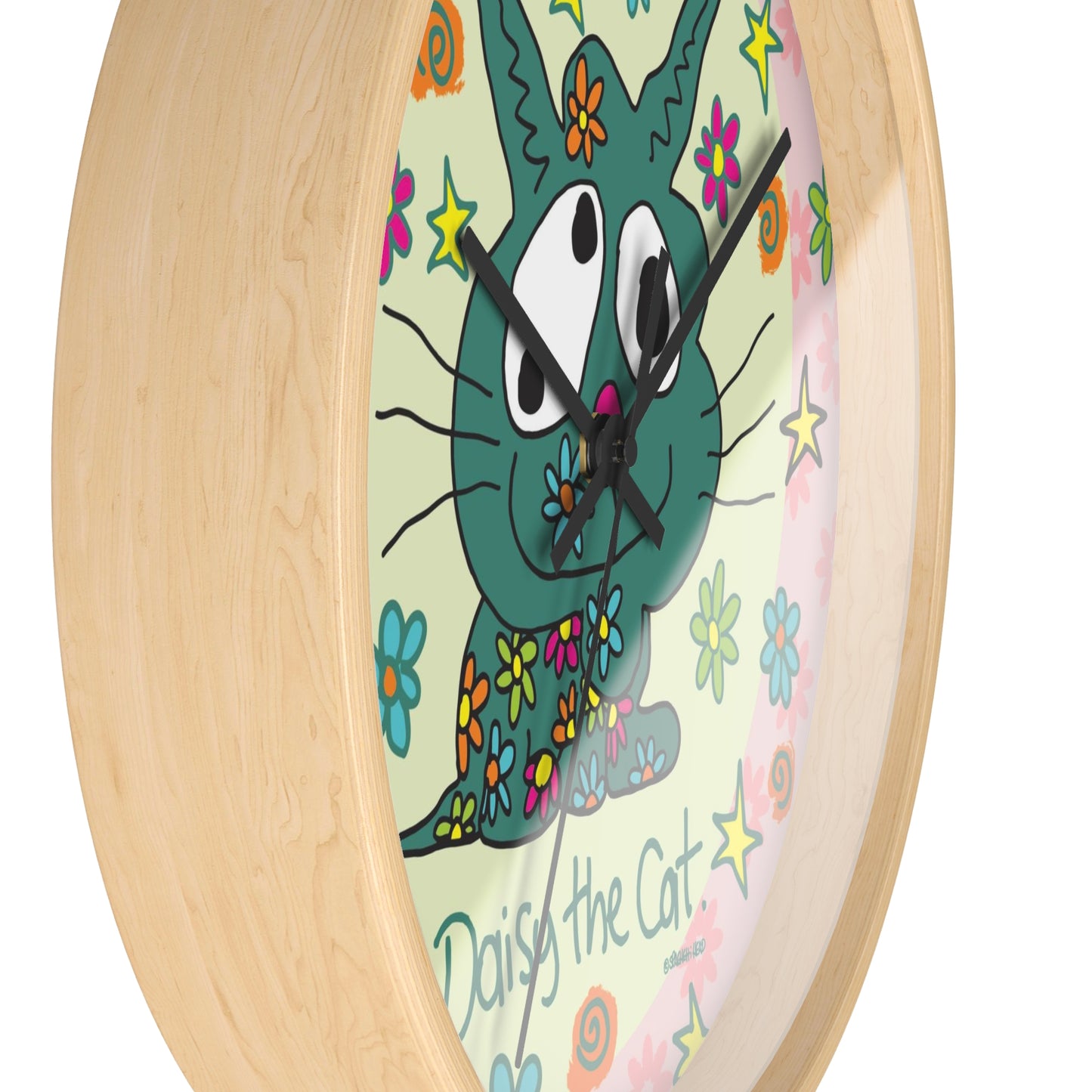 Daisy the Cat - Wall Clock