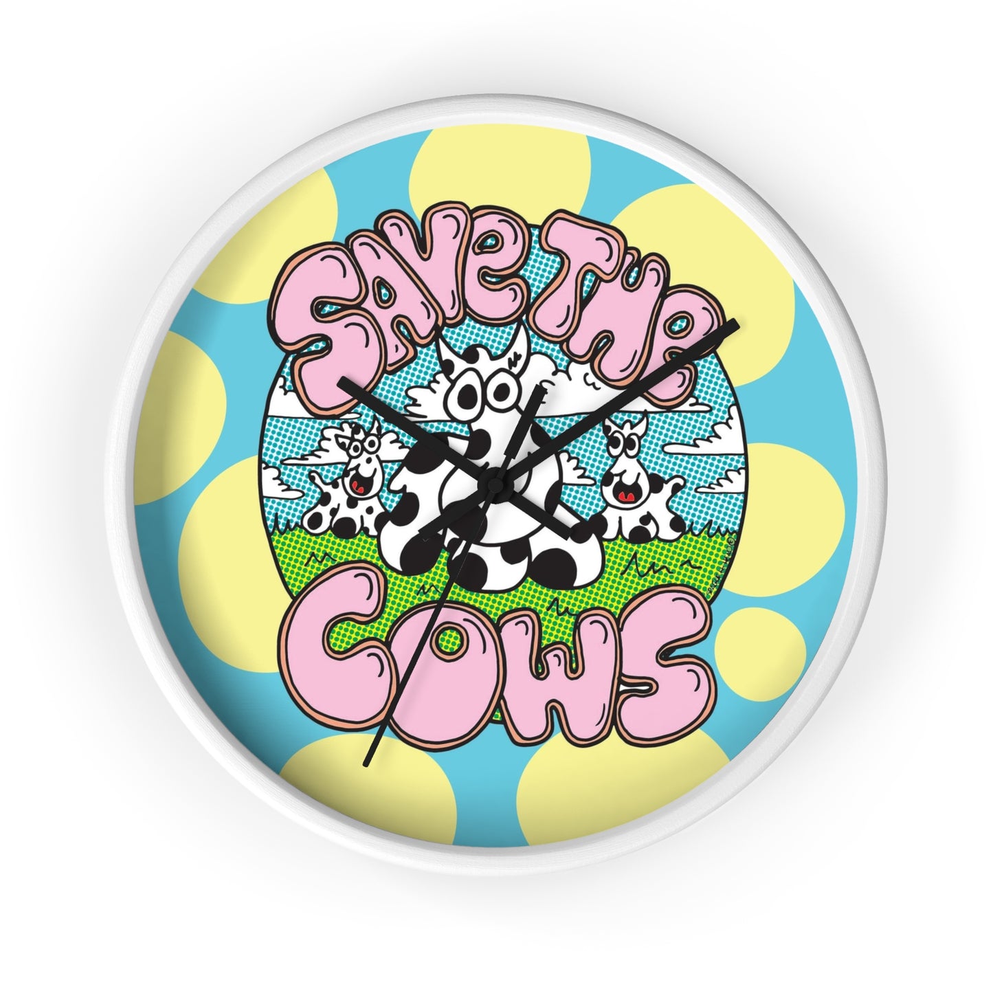 Save the Cows - Wall Clock