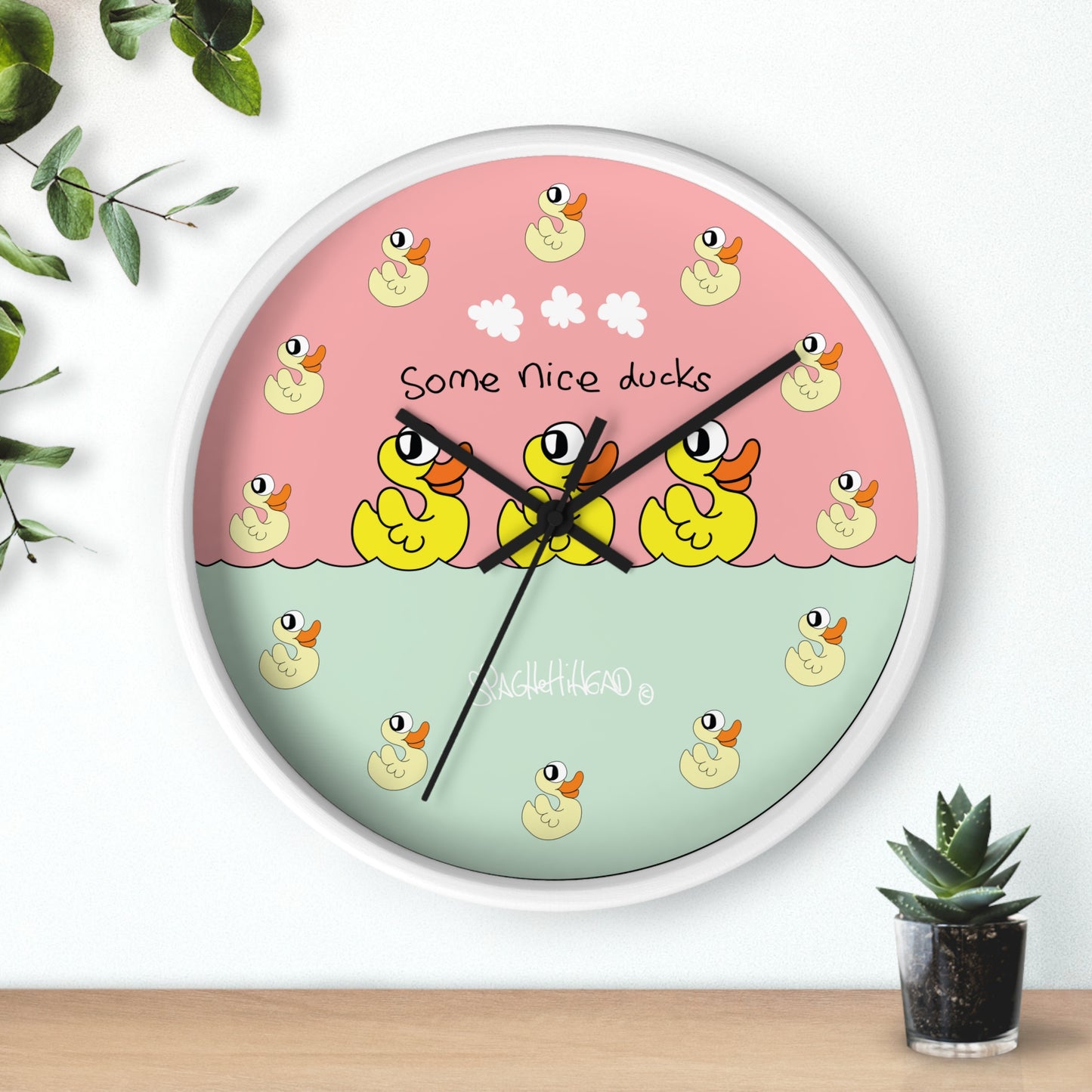 Some nice ducks - Wall Clock