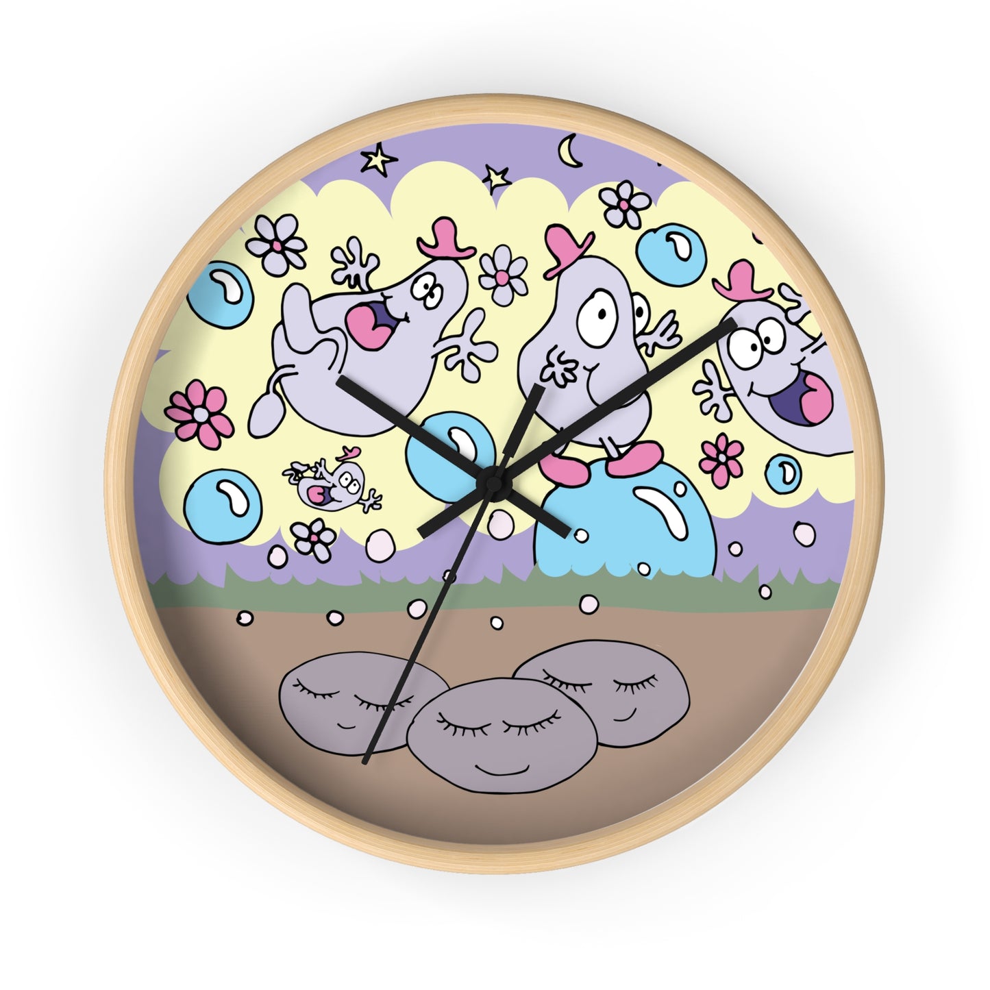 Dreaming Potatoes - Wall Clock