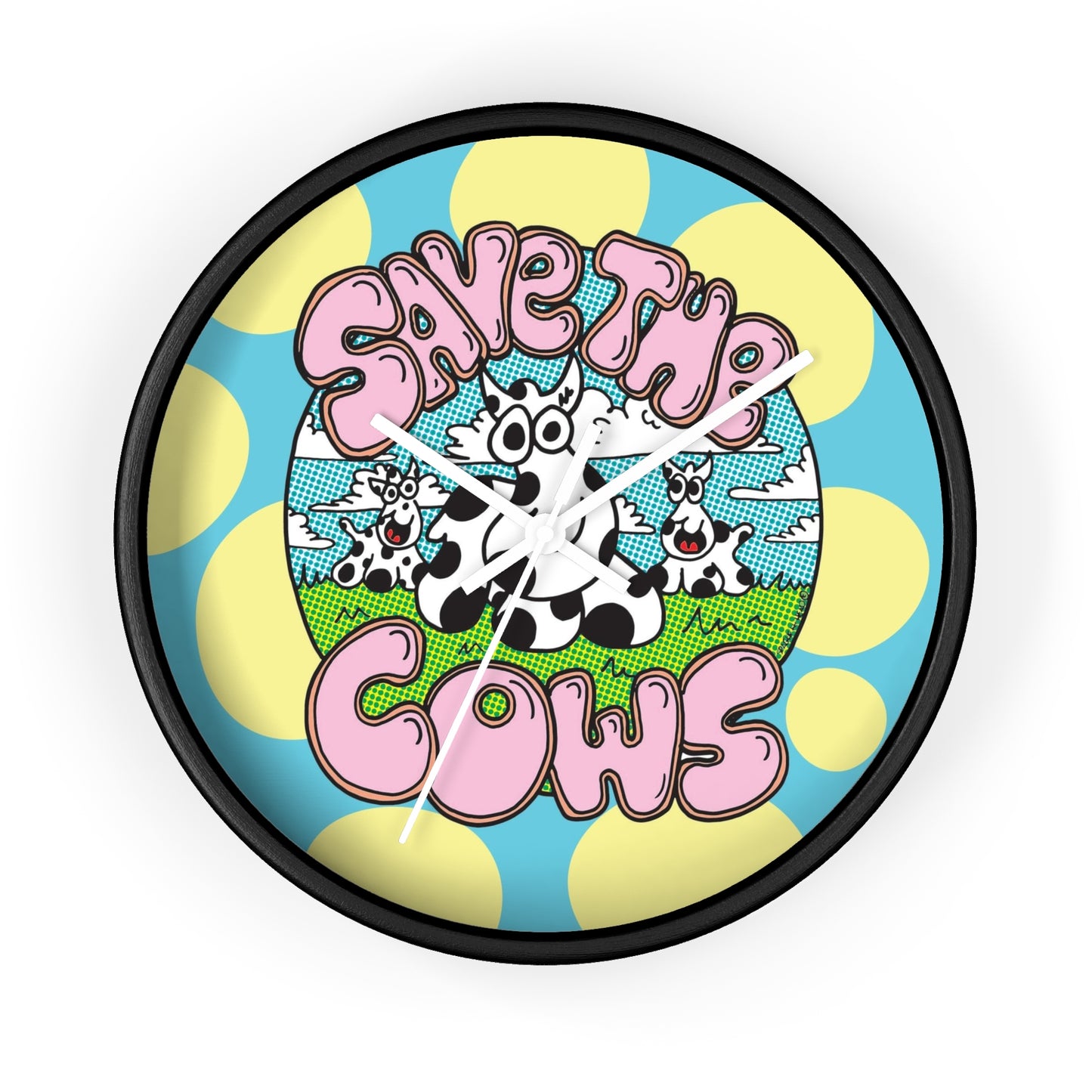 Save the Cows - Wall Clock