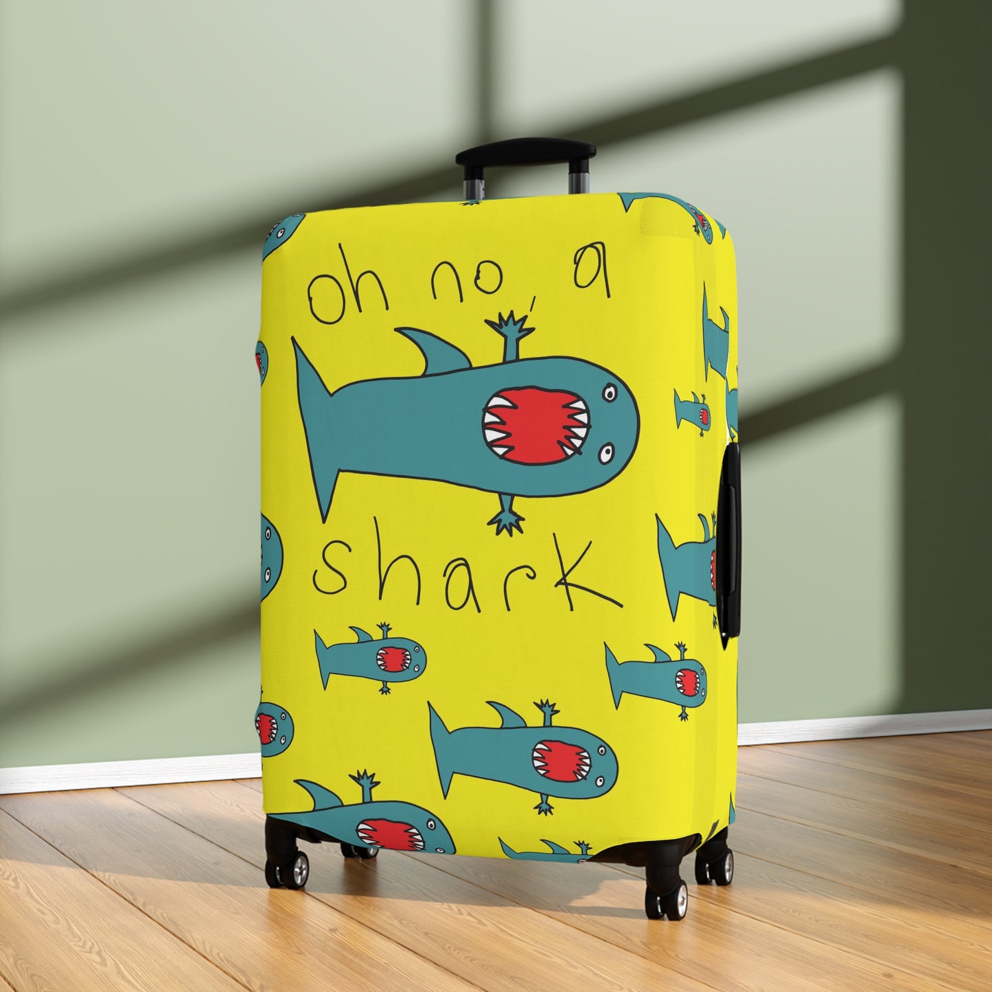 Oh no, a shark - Luggage Cover