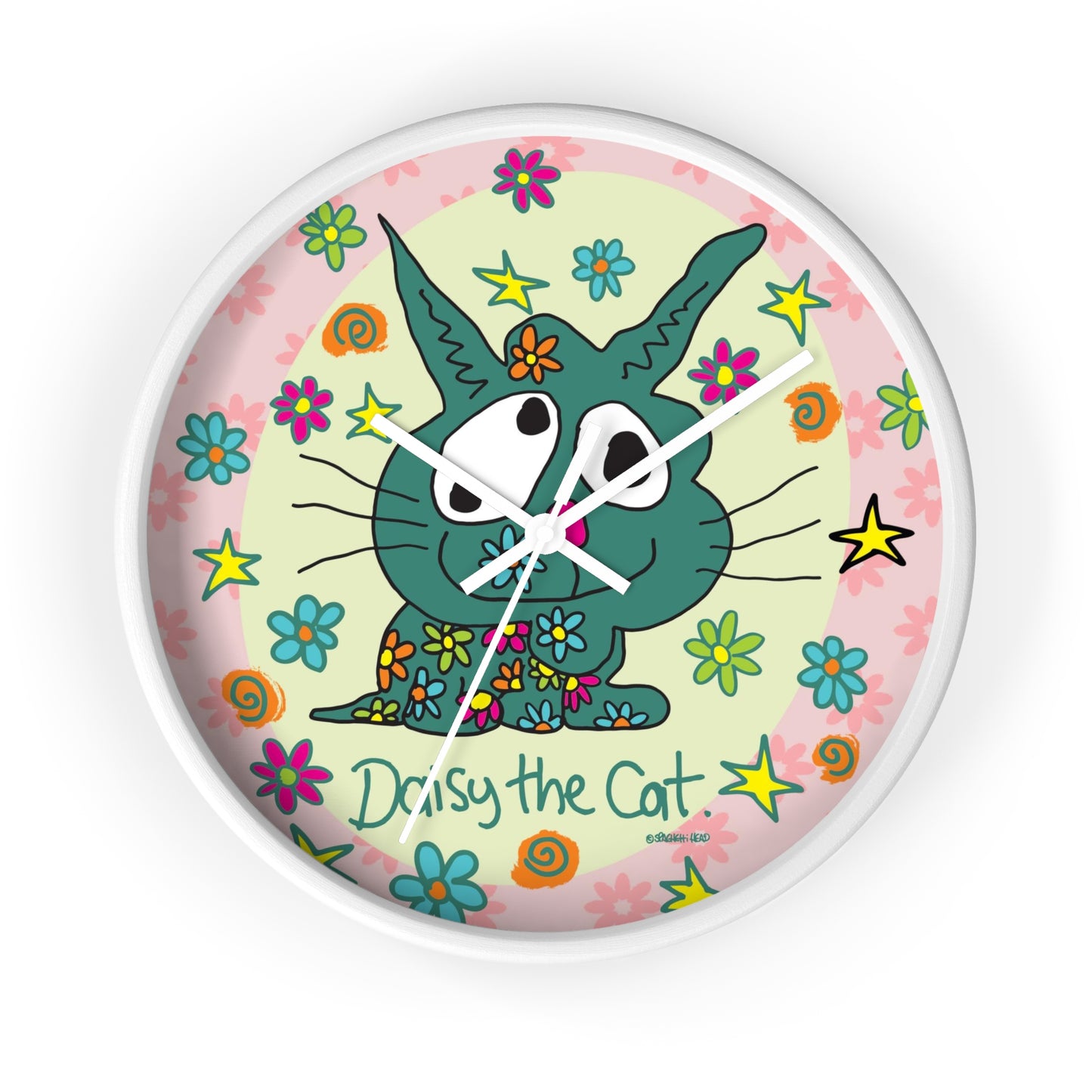 Daisy the Cat - Wall Clock