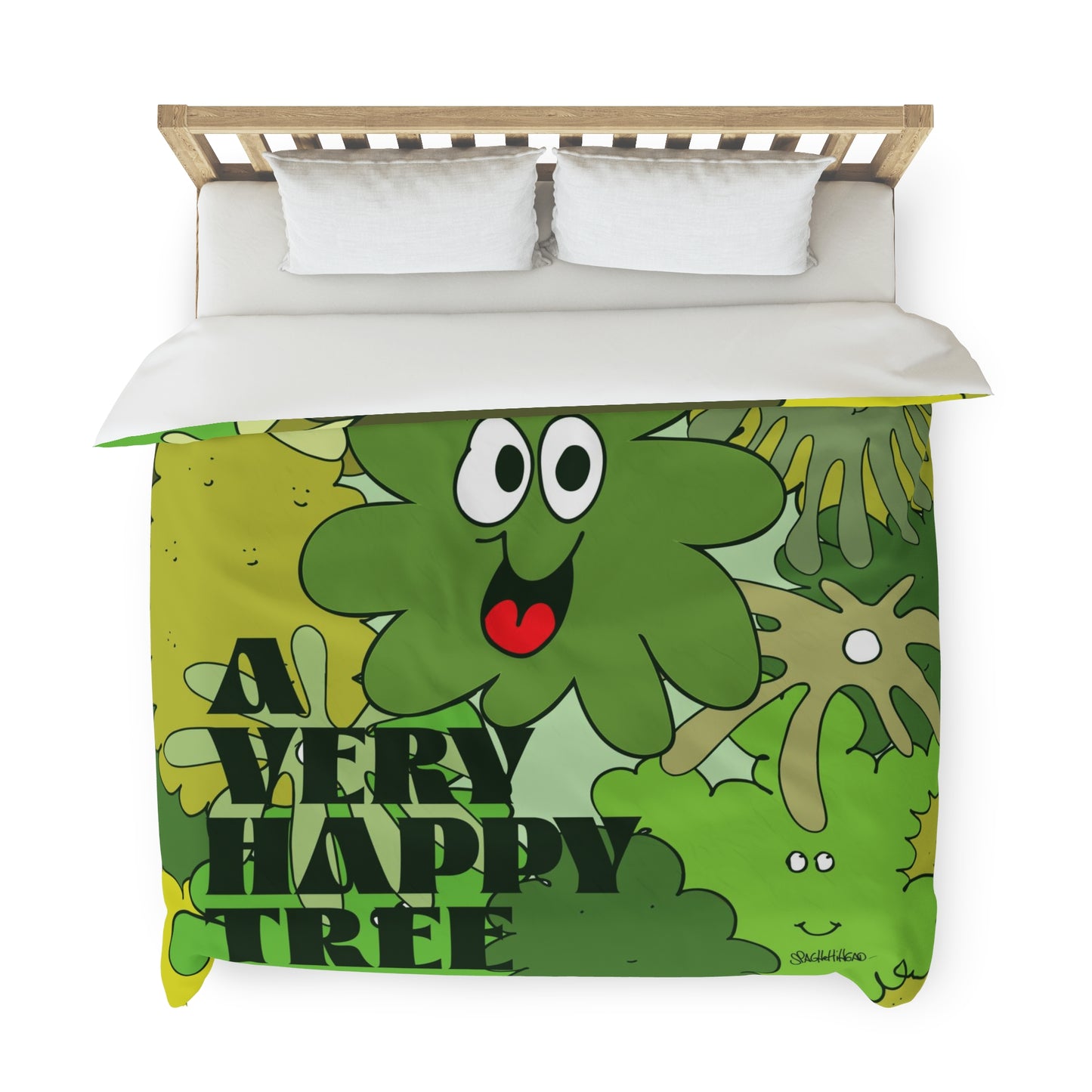 A Very happy Tree - Spaghetti Head Duvet Cover