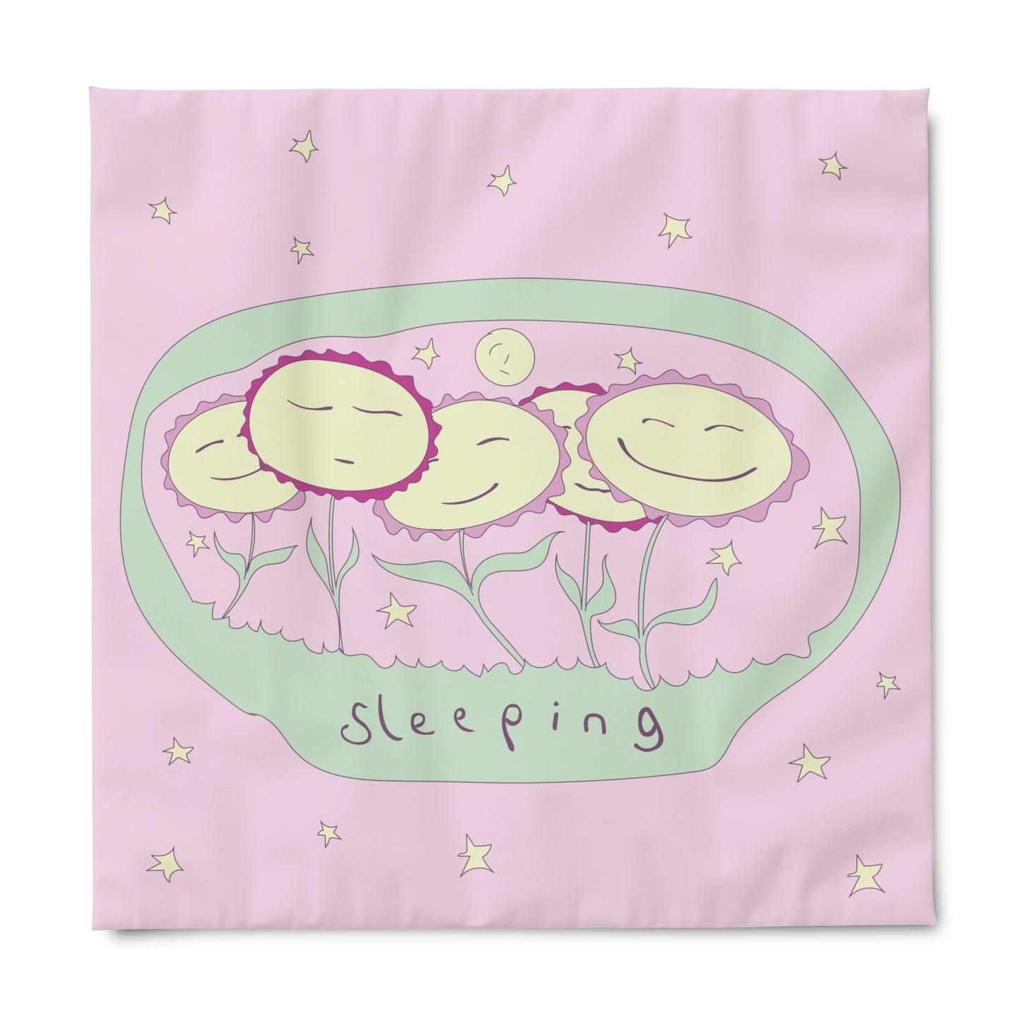 Sleeping - Spaghetti Head Duvet Cover