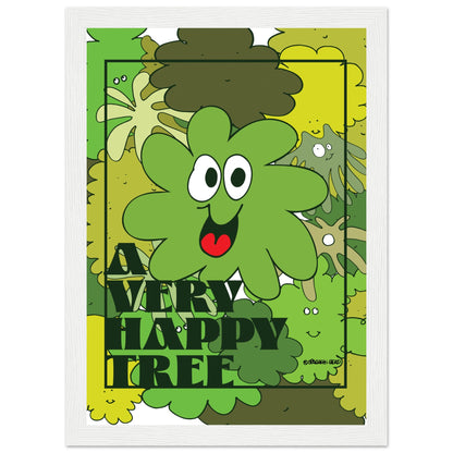 A very happy tree! - Premium Matte Paper Wooden Framed Poster