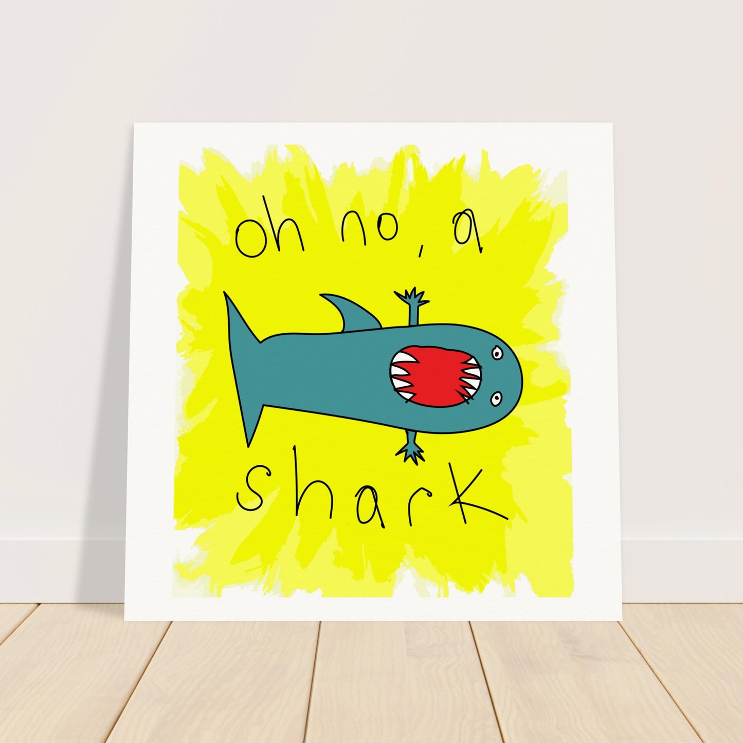 Oh no, a Shark - Framed Art and Posters