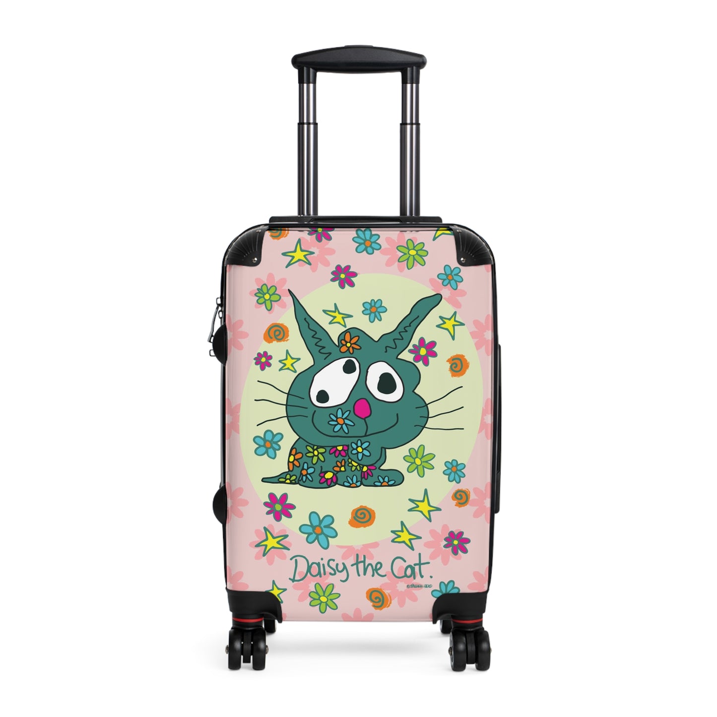 Daisy the Cat - Patterned Suitcase