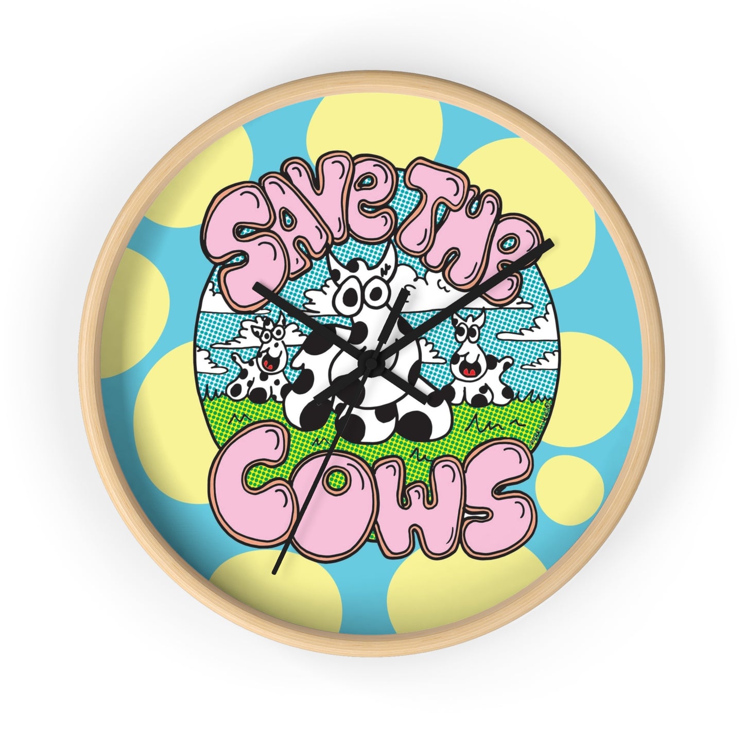 Save the Cows - Wall Clock