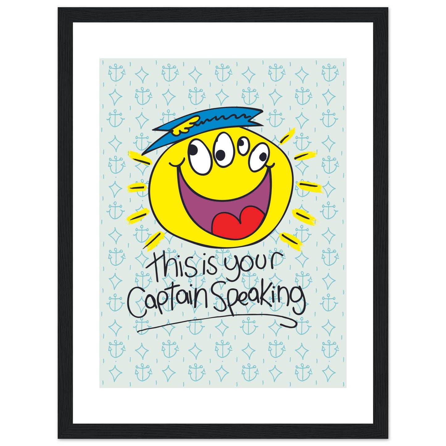 This is your Captain speaking - Premium Matte Paper Wooden Framed Poster