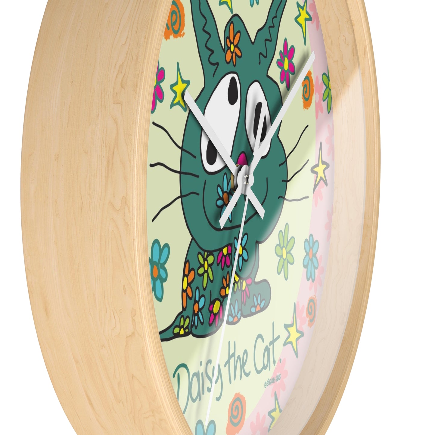 Daisy the Cat - Wall Clock