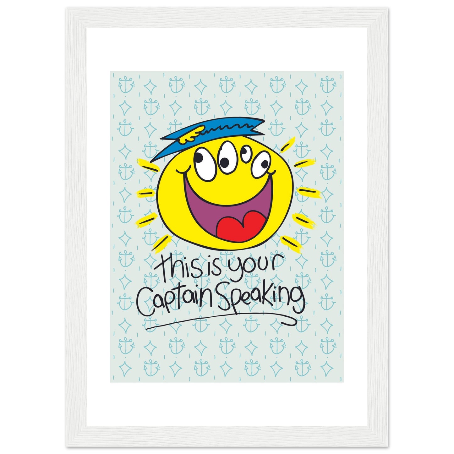 This is your Captain speaking - Premium Matte Paper Wooden Framed Poster