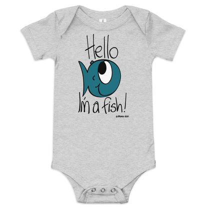 Hello, I'm a Fish! - Baby short sleeve one piece