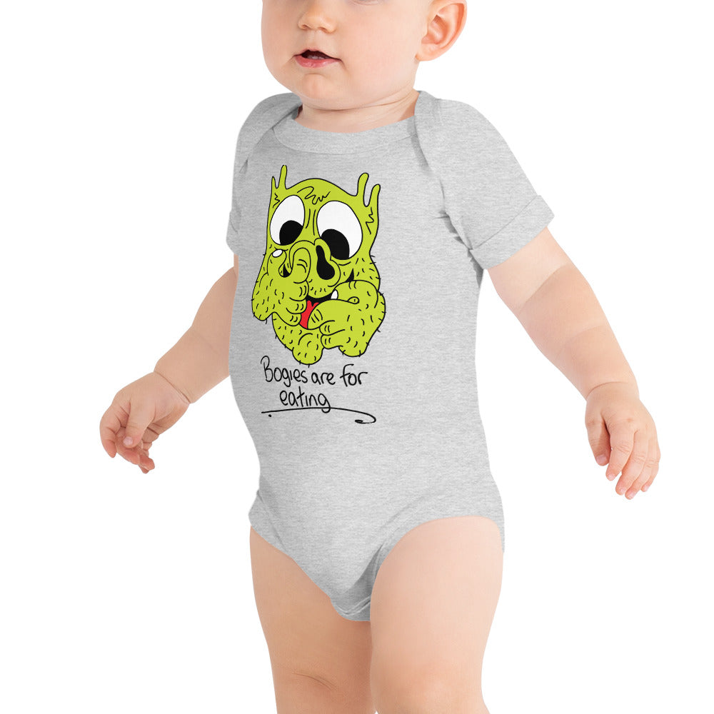 Bogies are for eating! - Baby short sleeve one piece