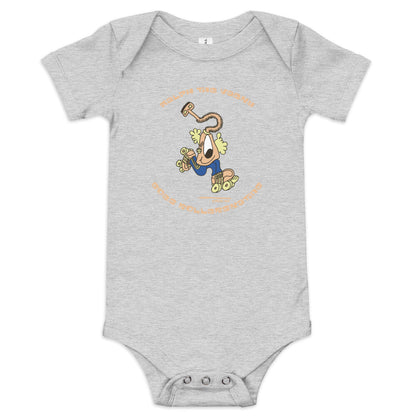 Ralph the Vacky goes Rollerskating - Baby short sleeve one piece