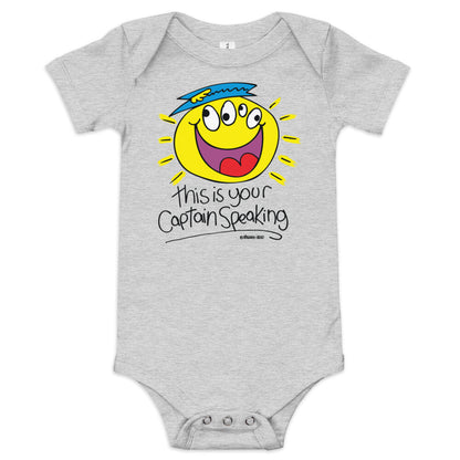 this is your Captain speaking! - Baby short sleeve one piece