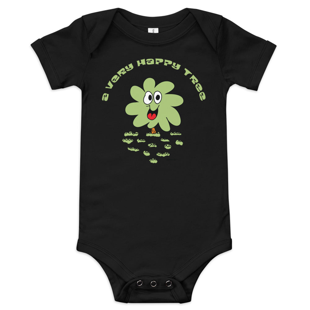 A very happy tree - Baby short sleeve one piece