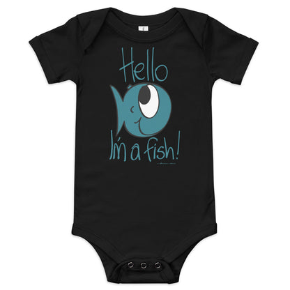 Hello, I'm a Fish! - Baby short sleeve one piece