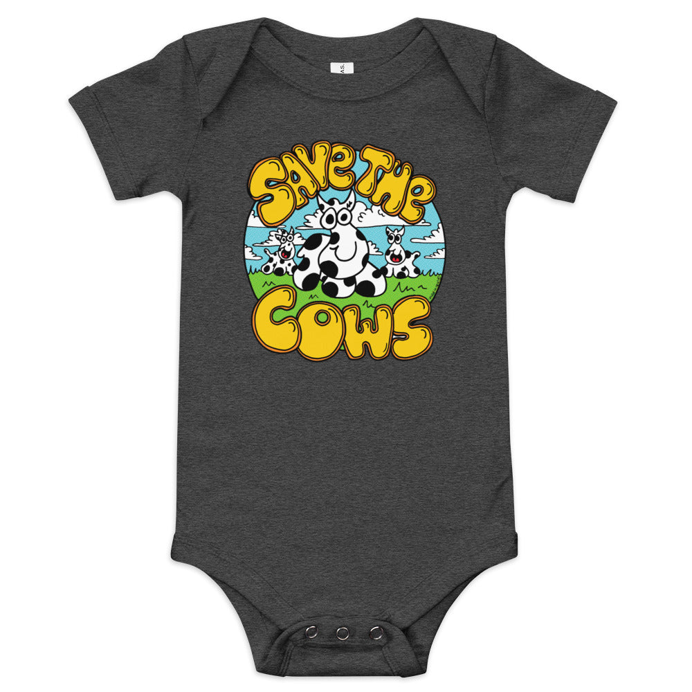 Save the Cows - Baby short sleeve one piece