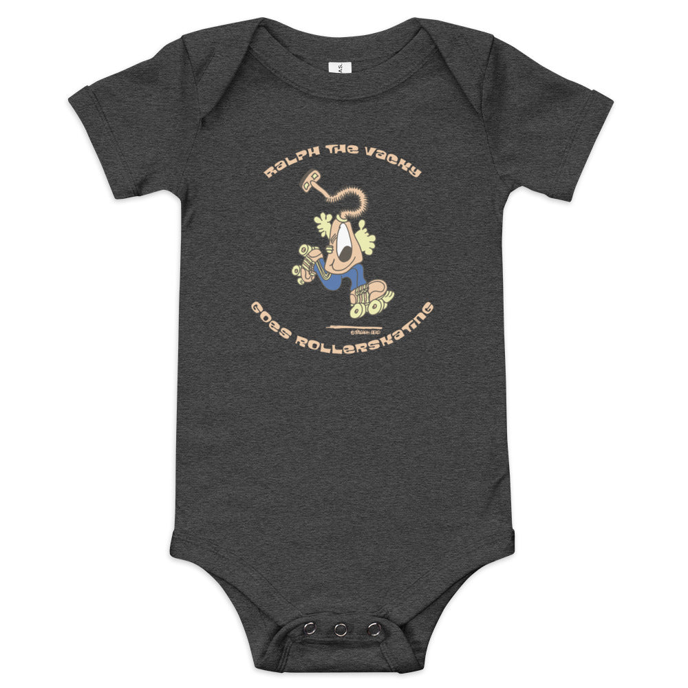 Ralph the Vacky goes Rollerskating - Baby short sleeve one piece