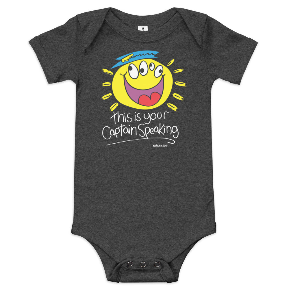 this is your Captain speaking! - Baby short sleeve one piece