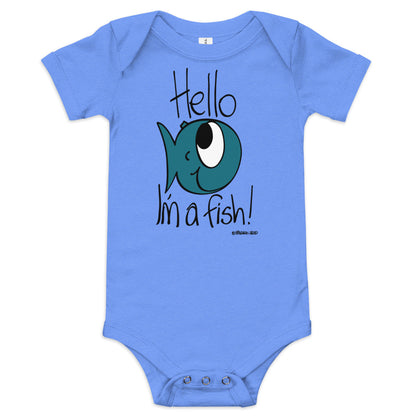 Hello, I'm a Fish! - Baby short sleeve one piece