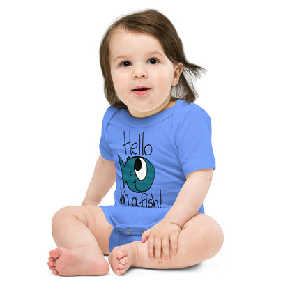 Hello, I'm a Fish! - Baby short sleeve one piece