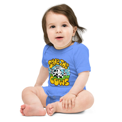 Save the Cows - Baby short sleeve one piece