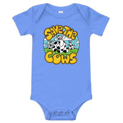 Save the Cows - Baby short sleeve one piece