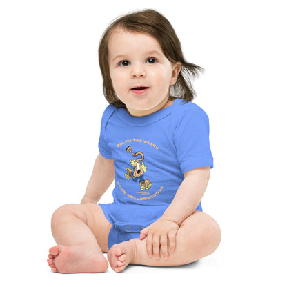 Ralph the Vacky goes Rollerskating - Baby short sleeve one piece