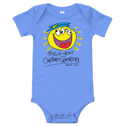 this is your Captain speaking! - Baby short sleeve one piece