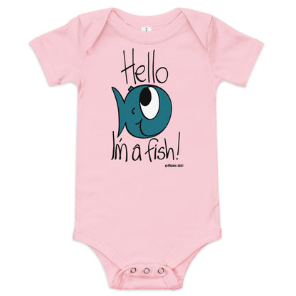 Hello, I'm a Fish! - Baby short sleeve one piece