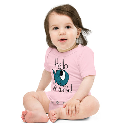 Hello, I'm a Fish! - Baby short sleeve one piece