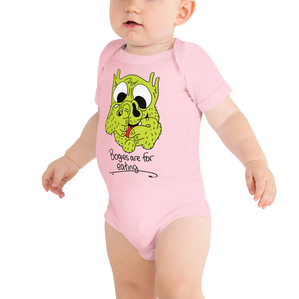 Bogies are for eating! - Baby short sleeve one piece