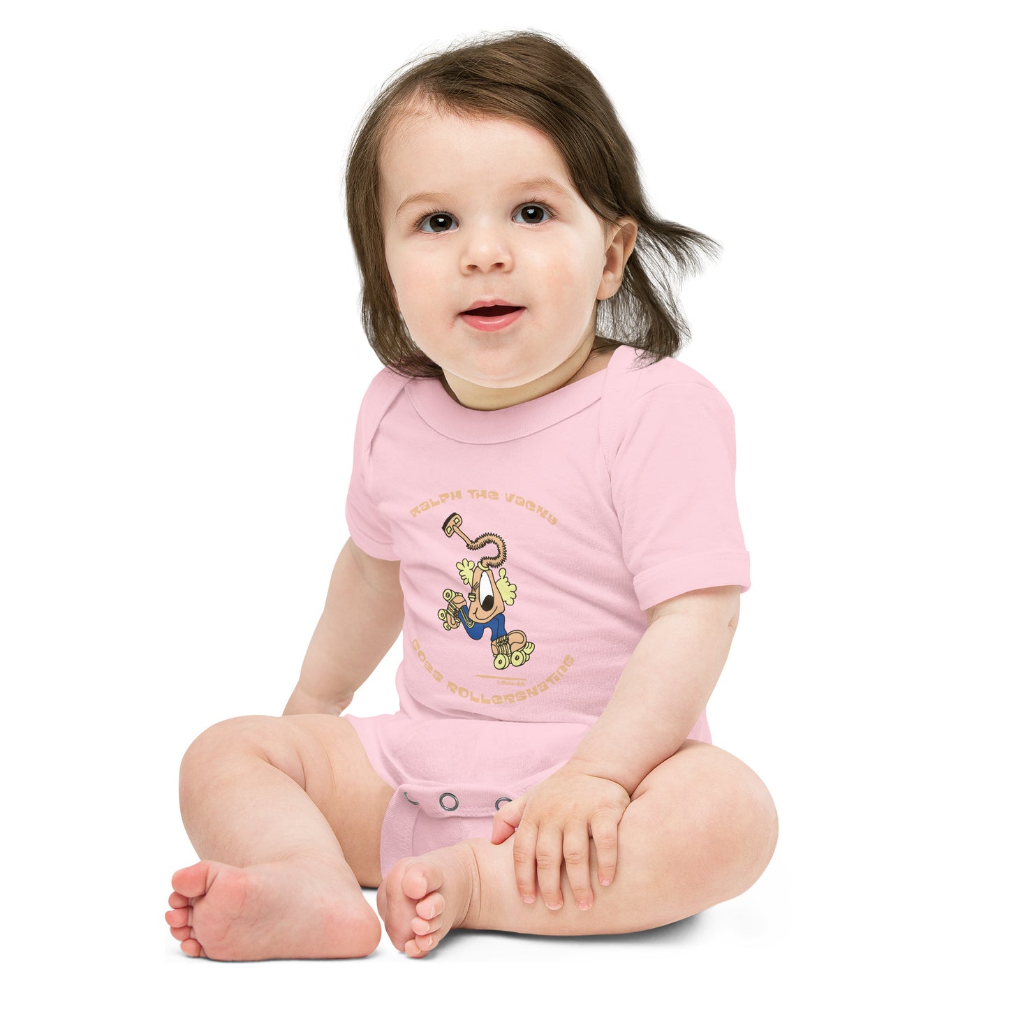 Ralph the Vacky goes Rollerskating - Baby short sleeve one piece